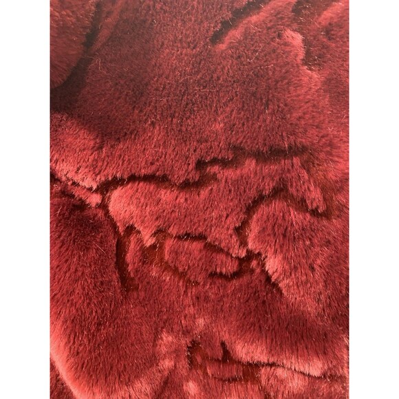 RARE Shaved Silhouette Running Horses Black Mountain Outdoor Deep Pile Coat  Lg - Picture 12 of 16